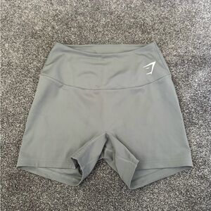Gymshark Gray Athletic Shorts High Waist Performance